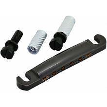 Gotoh GE101A-B алюминиевый струнодержатель Stop Bar, чёрный