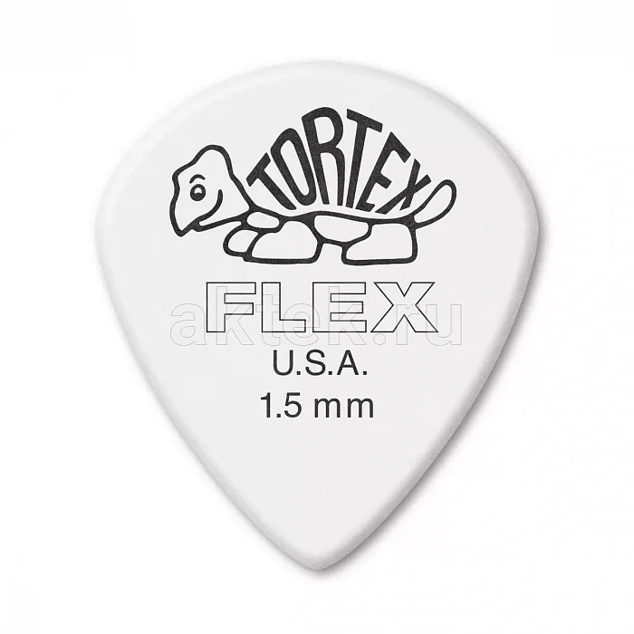Dunlop 466P150 Tortex Flex Jazz III медиаторы, 1,5 мм