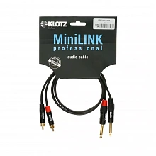 Klotz KT-CJ090 кабель Jack 6,3–RCA