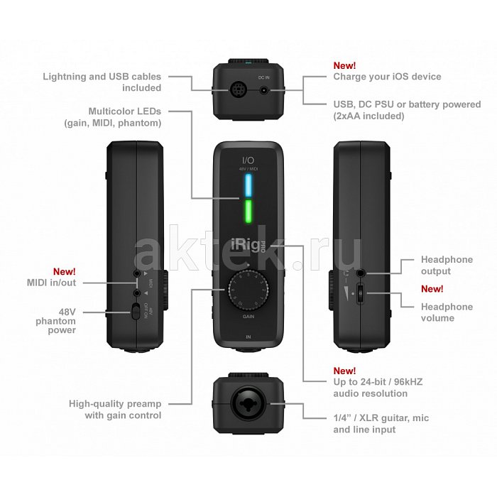 Аудиоинтерфейс IK MULTIMEDIA iRig-PROIO 14