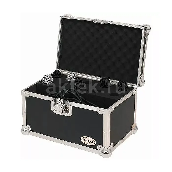 Rockcase RC23220B усиленный фанерный кейс для десяти микрофонов 3