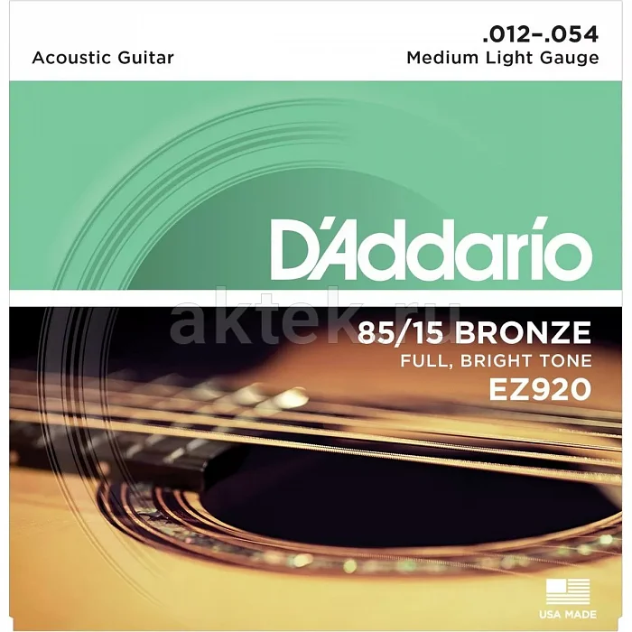 D'Addario EZ920 струны для акустической гитары, 12-54