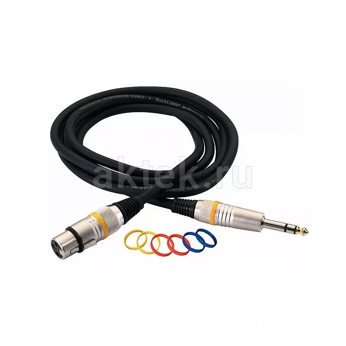 Rockcable RCL 30383 D6 F BA кабель XLR–TRS, 3 м