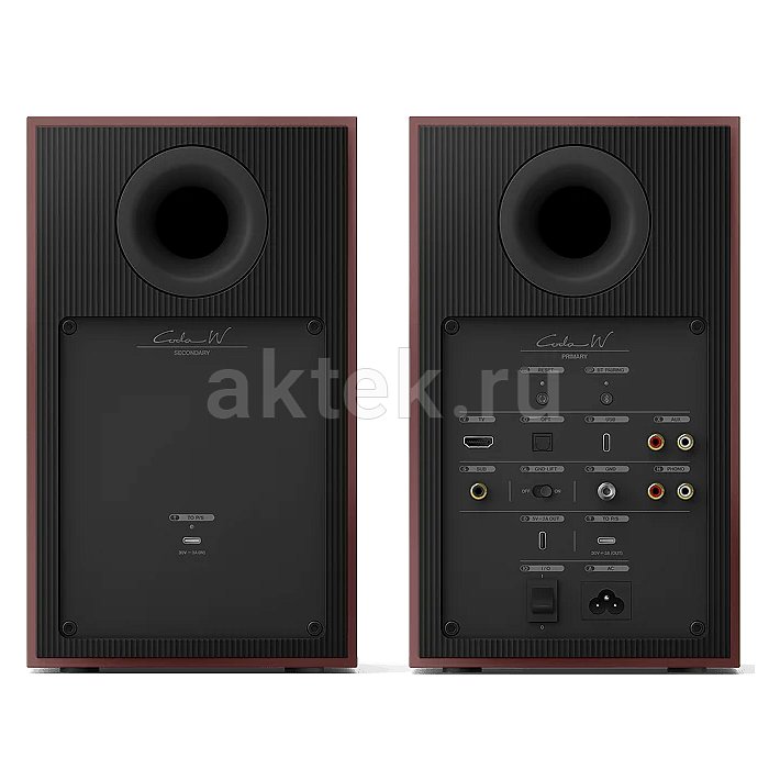 KEF CODA W Vintage Burgundy полочная акустика, Bluetooth, 200 Вт 6
