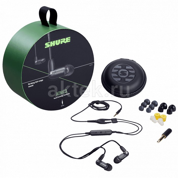 SHURE SE31BAWUNI-EFS AONIC 3 внутриканальные гибридные наушники, белый