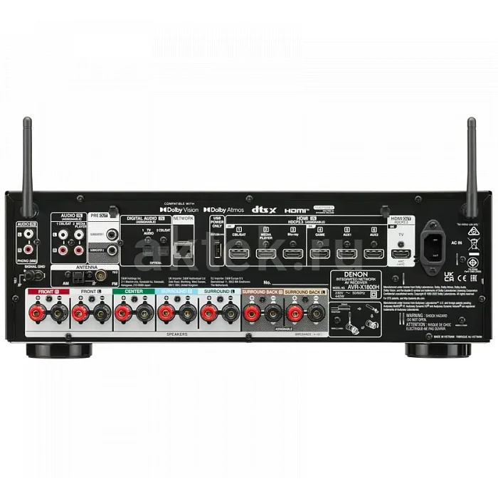 AV-усилитель DENON AVR-X1800H Black 2