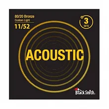 BlackSmith 80/20 Bronze Custom Light 11/52 струны для акустической гитары