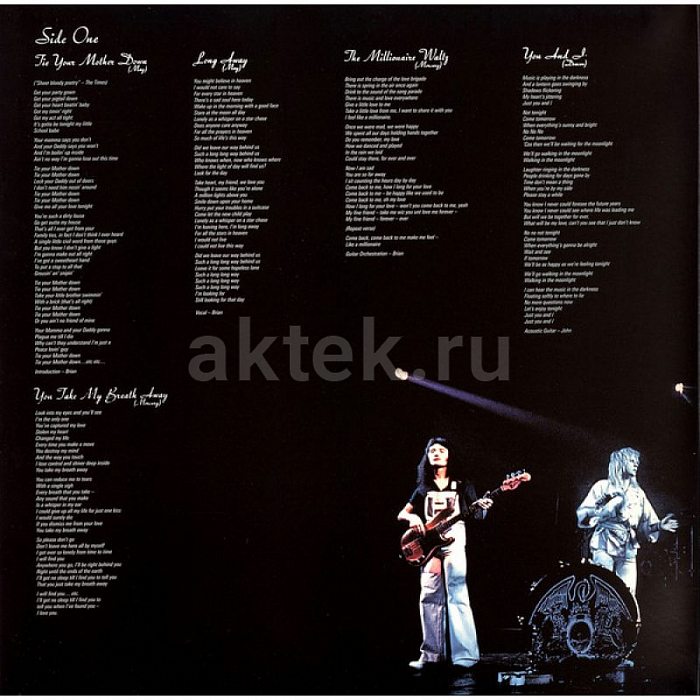 Виниловая пластинка QUEEN - A DAY AT THE RACES 180 GRAM BLACK VINYL 12" 2