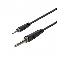 ROXTONE RACC280/3 аудиокабель Jack 3,5–Jack 6,3, 3 м, 2×0,14 мм²