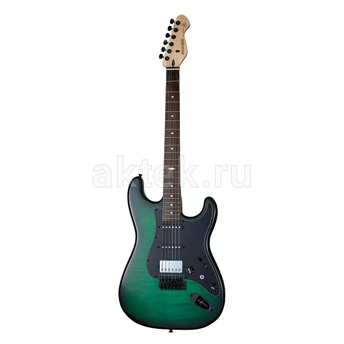 Mooer MSC31 Pro Green Burst электрогитара, зеленый, HSS