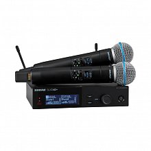 Shure SLXD24D+E/B58 двухканальная цифровая радиосистема, два Beta58A, 470–606 МГц