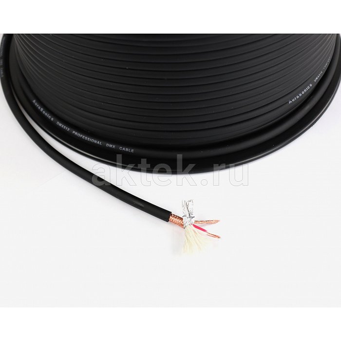 AuraSonics DMX512 кабель DMX/AES, Ø6 мм, 0,23 мм², 24 AWG, черный 2