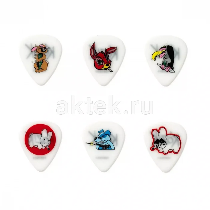 Dunlop BL109P060 Frank Kozik 6Pack медиаторы, 0,6 мм, 6 шт