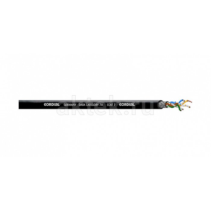 Cordial CCAT 7 кабель Cat7а, S/FTP (PiMF), 0,14 мм², 26 AWG, 7xØ0,16 мм