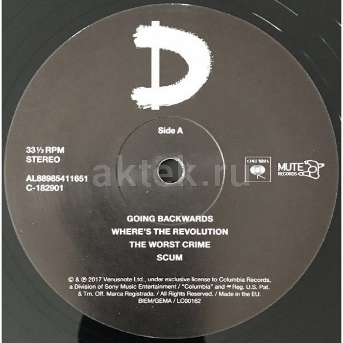 Виниловая пластинка DEPECHE MODE - SPIRIT BLACK VINYL 12" 3