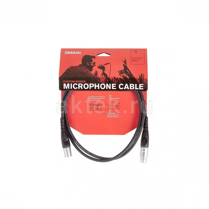 D’Addario PW-M-25 микрофонный кабель XLR, 7,62 м 2