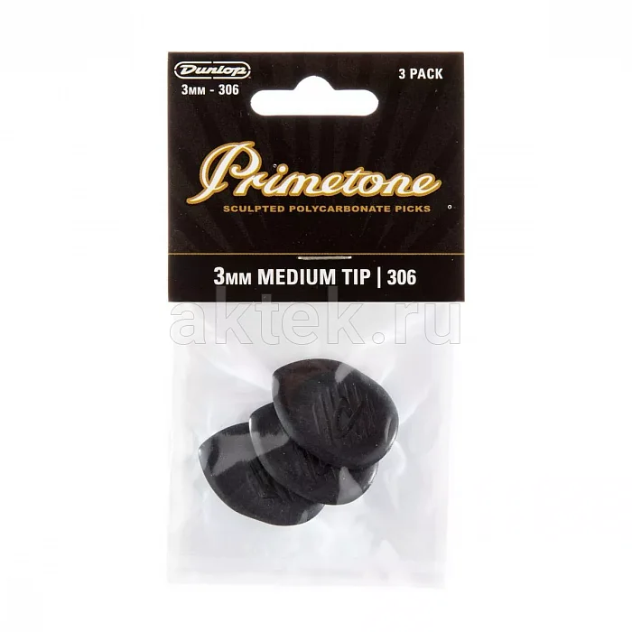 Dunlop 477P306 Primetone Classic Medium Tip медиаторы, 3 мм 4