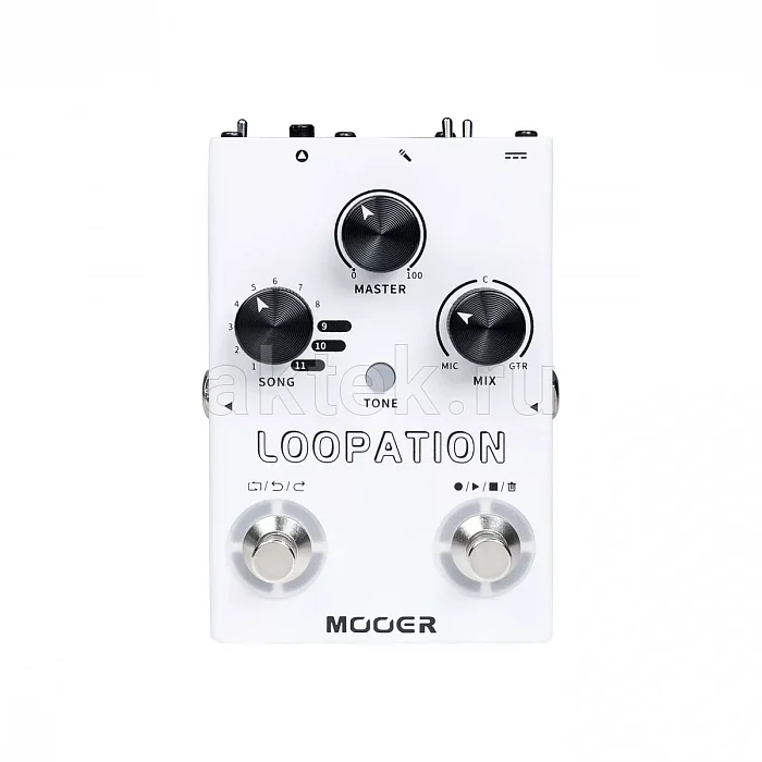 Mooer Loopation вокально-инструментальный лупер, XLR/Jack, 70 минут, 11 слотов