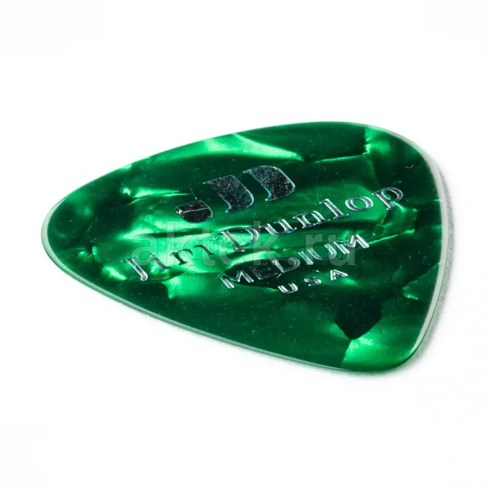 Dunlop 483P12MD Celluloid Green Pearloid Medium медиаторы, целлулоид, 12 шт 2