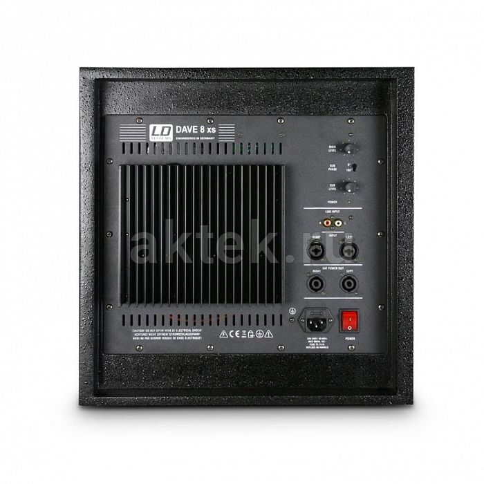 LD Systems DAVE 8 XS Black активная PA-система 2.1 8дюймов/350Вт 8