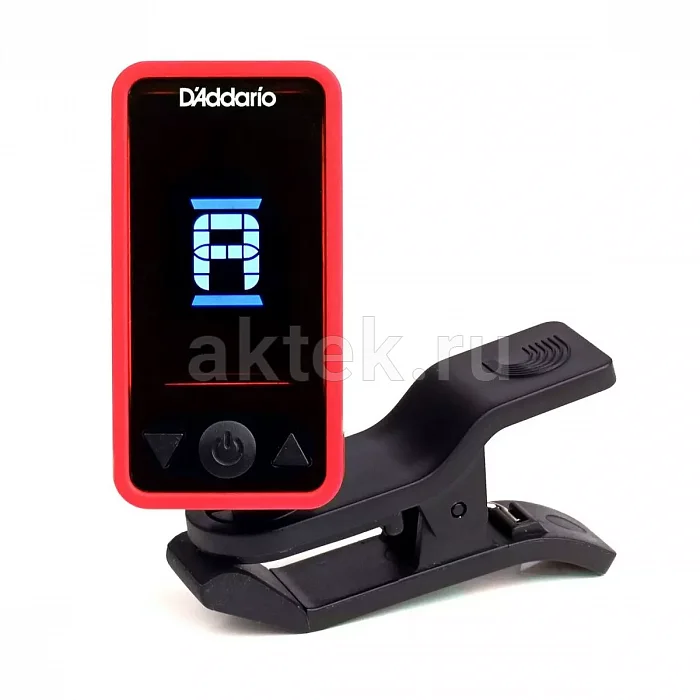 D’Addario PW-CT-17RD красный хроматический клип-тюнер с поворотным дисплеем