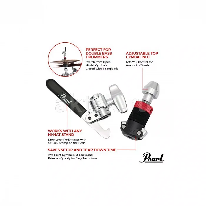 Pearl HCL-205DQR Rapid Lock замок хай-хэта, Hi-Hat 3
