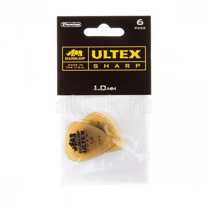Dunlop 433P100 Ultex Sharp 6Pack медиаторы, 1 мм, 6 шт 4