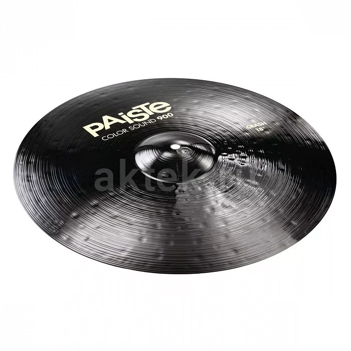 Paiste 18" 900 Color Sound чёрная крэш-тарелка для ударной установки