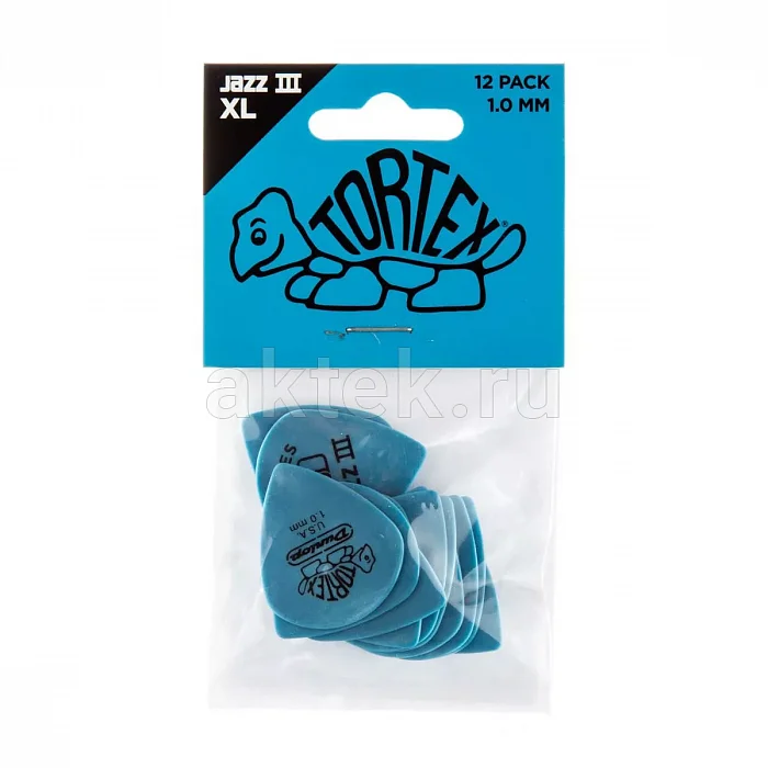 Dunlop 498P100 Tortex Jazz III XL медиаторы, 1 мм 4