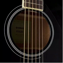 Yamaha FS820 BL акустическая гитара, корпус из красного дерева 3