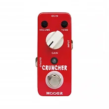 Mooer Cruncher аналоговая мини-педаль дисторшна, high-gain, 3 регулятора