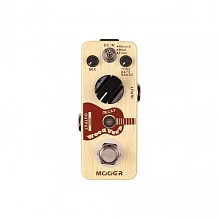 Mooer WoodVerb педаль реверберации для электроакустической гитары, Plate, модуляция
