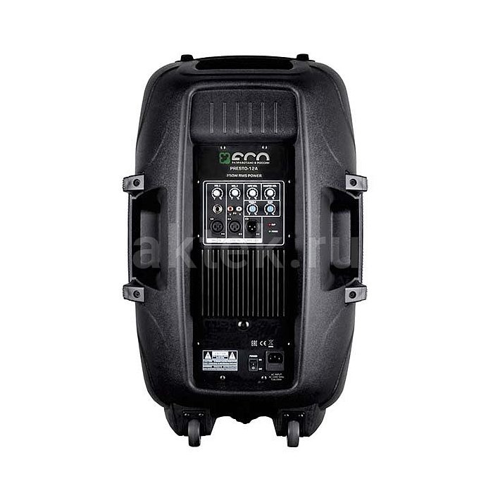 ECO PRESTO-12A активная акустическая система, 250 Вт RMS, динамики 12"+1.75" 3
