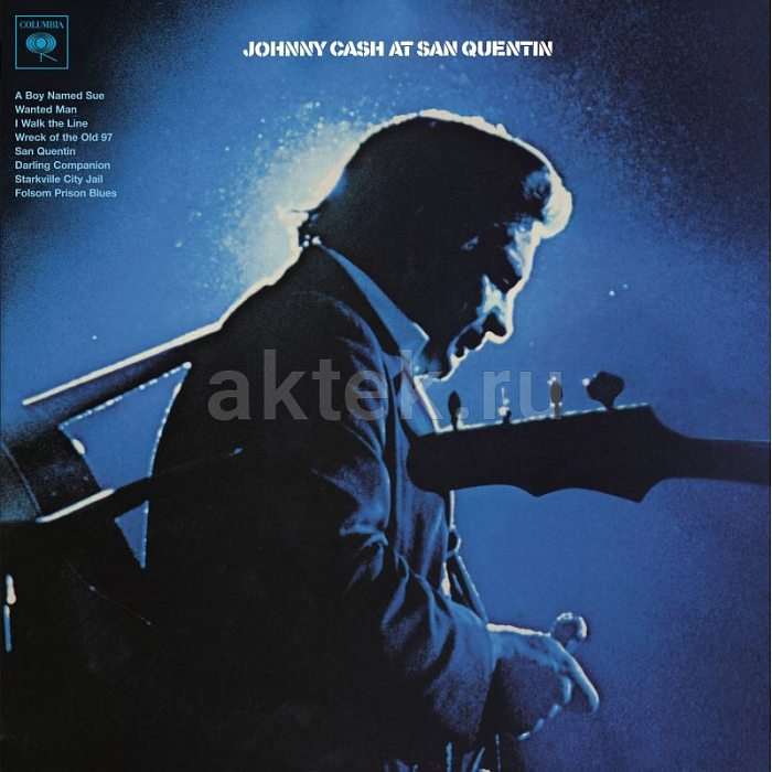 Виниловая пластинка JOHNNY CASH - AT SAN QUENTIN 180 GRAM BLACK VINYL 12"