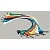 Rockcable RCL30031 D5 угловые патч-кабели Jack–Jack, 30 см, 6 штук