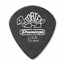 Dunlop 482R073 Tortex Pitch Black Jazz медиаторы, 0,73 мм