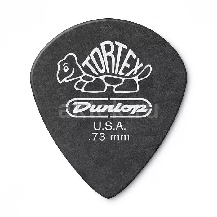 Dunlop 482R073 Tortex Pitch Black Jazz медиаторы, 0,73 мм