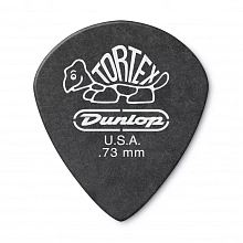 Dunlop 482R073 Tortex Pitch Black Jazz медиаторы, 0,73 мм