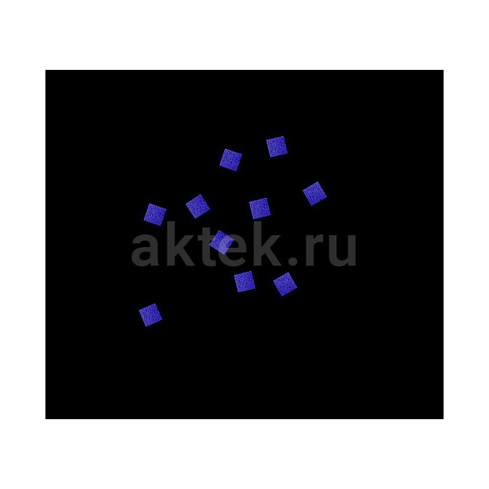 Бумажное конфетти 6х6 мм 1 кг синий