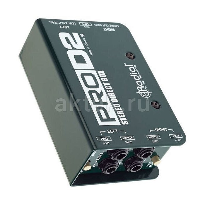 Директ-бокс Radial ProD2 2-channel Passive Instrument Direct Box 7