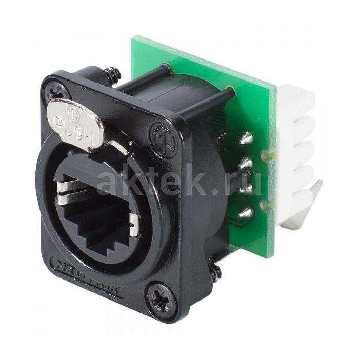 Neutrik NE8FDV-YK-B панельный разъем RJ45, чёрный