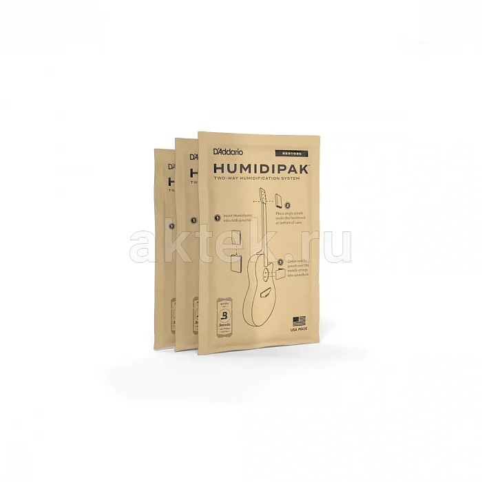 D’Addario PW-HPCP-03 гитарный увлажнитель, 3 шт