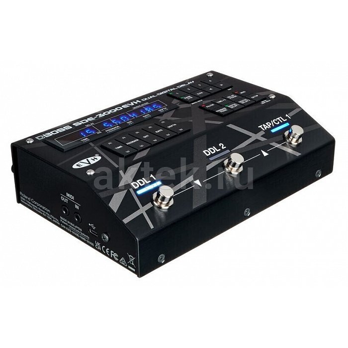 Гитарная педаль дилея Boss SDE-3000 EVH Dual Delay 7