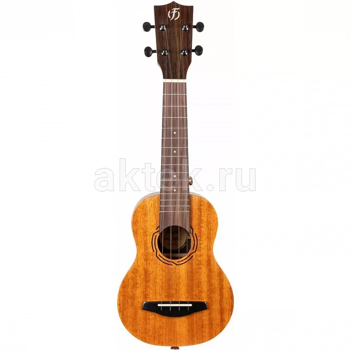 Flight NUS500 укулеле, сопрано, верхняя дека из массива красного дерева 2