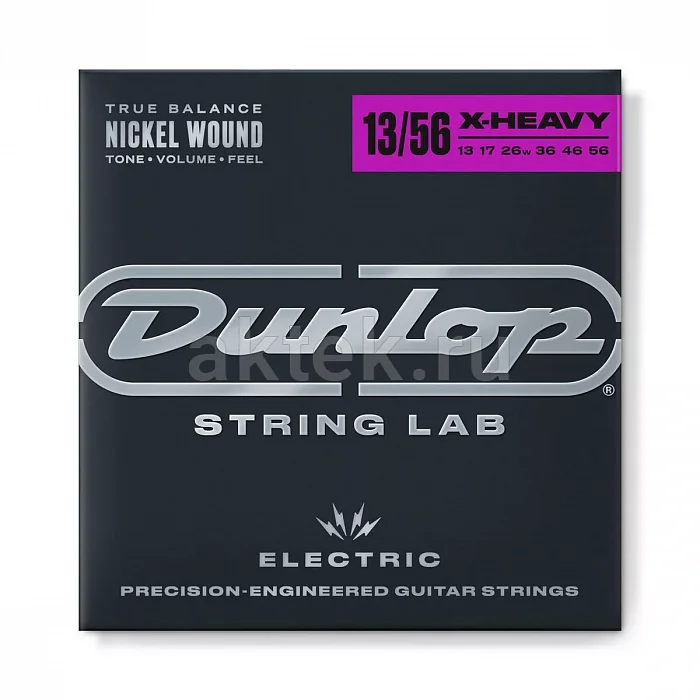 Dunlop DEN1356 Electric Guitar комплект струн, калибр 13-56