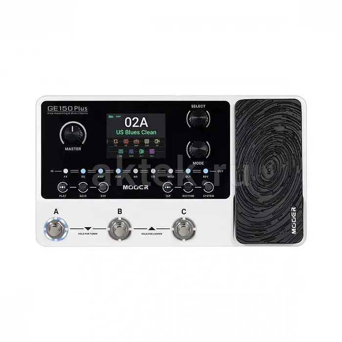 Mooer GE150 Plus гитарный процессор эффектов, 170 эффектов, педаль экспрессии