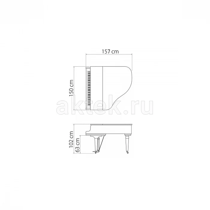Kawai GL-20 WH/P акустический рояль с банкеткой, Япония 5