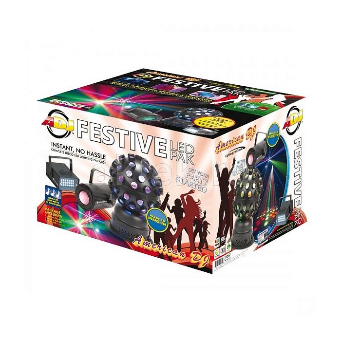 Светодиодная цветомузыка American Dj Festive LED Pak 4