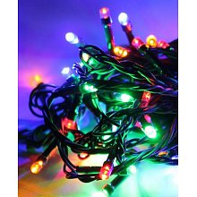 Светодиодная уличная гирлянда Led RGB 20 м разноцветная