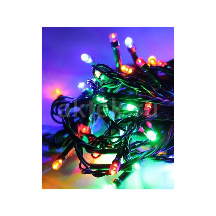 Светодиодная уличная гирлянда Led RGB 20 м разноцветная